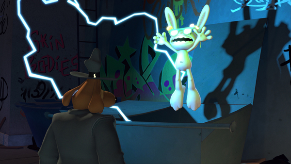 Sam & Max: The Devil's Playhouse - Max using his psychic powers